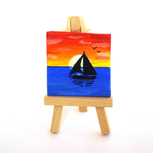 Mini Canvas and Easel